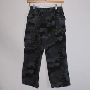 Massimo Supply Co. Girls Blue Camo Capri Pants With Pockets Size M(8-10)